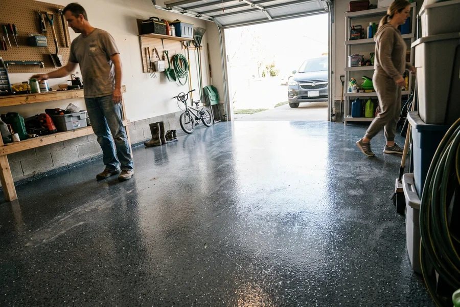 After: Garage Floors transformation